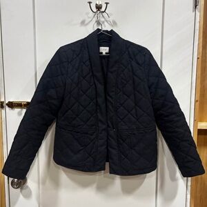Wilfred Quilted Black Puffer Jacket